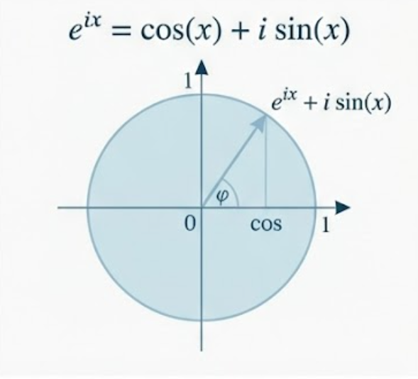 Euler's formula on the unit circle